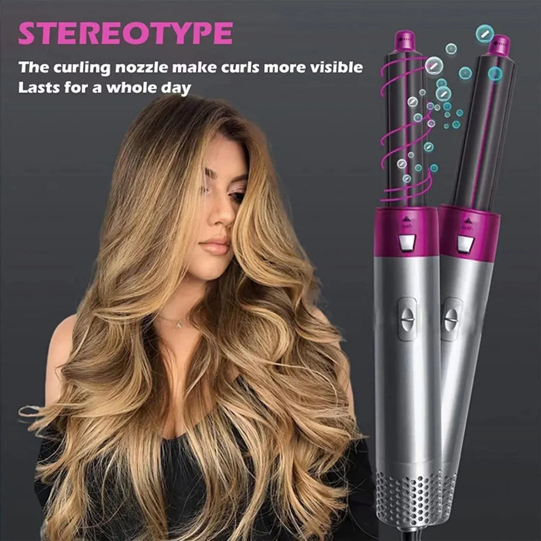 5 in 1 Hair Styler, Hot Air Brush, Airwrap Styler Electric Hair Styler